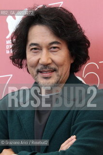 67th Venice International Film Festival - Venice September 9, 2010 - Photocall of the film Jusan-Nin No Shikaku (13 assassins) - Actor Koji Yakusho