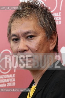 67th Venice International Film Festival - Venice September 9, 2010 - Photocall of the film Jusan-Nin No Shikaku (13 assassins) - The director Takashi Miike