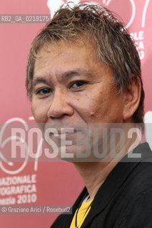 67th Venice International Film Festival - Venice September 9, 2010 - Photocall of the film Jusan-Nin No Shikaku (13 assassins) - The director Takashi Miike