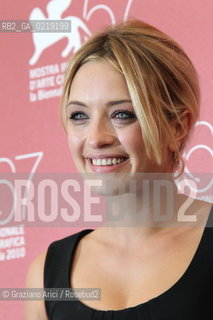 67th Venice International Film Festival - Venice September 9, 2010 - Photocall of the film 20 sigarette -  Prize Controcampo Italiano - Actress Carolina Crescentini.