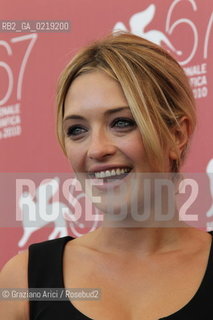 67th Venice International Film Festival - Venice September 9, 2010 - Photocall of the film 20 sigarette -  Prize Controcampo Italiano - Actress Carolina Crescentini.