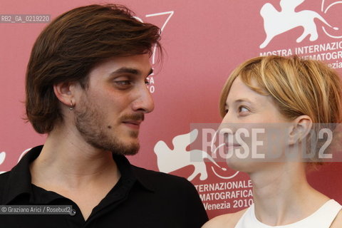 67th Venice International Film Festival - Venice September 9, 2010 - Photocall of the film La Solitudine Dei Numeri Primi - actors Alba Rohrwacher and Luca Marinella