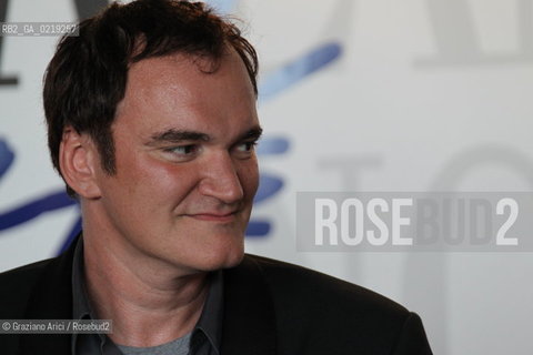 67th Venice International Film Festival - Venice September 9, 2010 - Director Quentin Tarantino receives the prize Nastro dArgento
