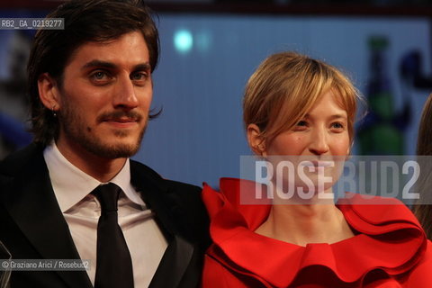 67th Venice International Film Festival - Venice September 9, 2010 - Photocall of the film La Solitudine Dei Numeri Primi - Actors Alba Rohrwacher and Luca Marinella
