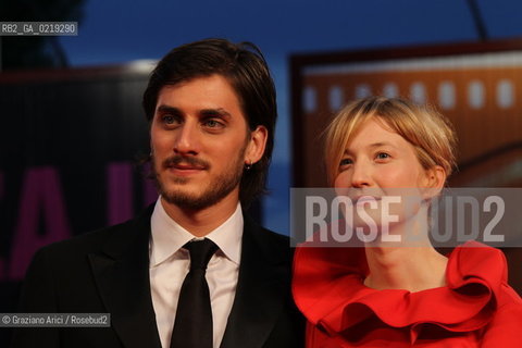 67th Venice International Film Festival - Venice September 9, 2010 - Photocall of the film La Solitudine Dei Numeri Primi - Actress Alba Rohrwacher and actor Luca Marinella