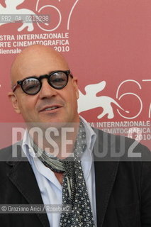 67th Venice International Film Festival - Venice September 10, 2010 - Photocall of the film Un anno Dopo. Progetto Memory Hunters - The director Gianfranco Rosi