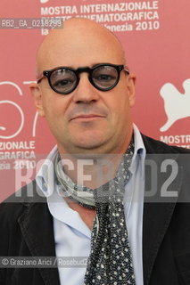 67th Venice International Film Festival - Venice September 10, 2010 - Photocall of the film Un anno Dopo. Progetto Memory Hunters - The director Gianfranco Rosi