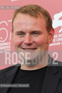 67th Venice International Film Festival - Venice September 10, 2010 - Photocall of the film Drei - Actor Devid Striesow