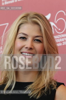 67th Venice International Film Festival - Venice September 10, 2010 - Photocall of the film Barneys Version - Actress Rosamund Pike