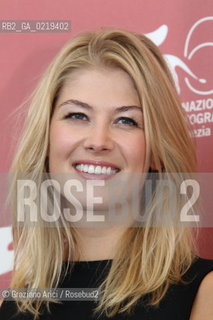 67th Venice International Film Festival - Venice September 10, 2010 - Photocall of the film Barneys Version - Actress Rosamund Pike