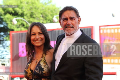 67th Venice International Film Festival - Venice September 10, 2010 - Red Carpet of the film Road To Nowhere. Actor Fabio Testi with his wife