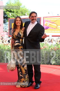 67th Venice International Film Festival - Venice September 10, 2010 - Red Carpet of the film Road To Nowhere. Actor Fabio Testi with his wife