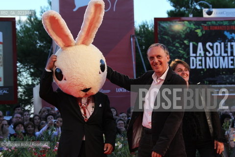 67th Venice International Film Festival - Venice September 10, 2010 - Red Carpet of the film Senritsu Meikyu 3D (The Shock Labirint 3D: Extreme) - Dario Argento director attends the premier