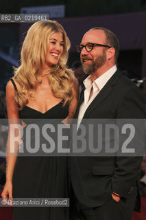 67th Venice International Film Festival - Venice September 10, 2010 - Red Carpet of the film Barneys Version - Actor Paul Giamatti and actress Rosamund Pike