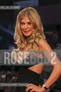 67th Venice International Film Festival - Venice September 10, 2010 - Red Carpet of the film Barneys Version - Actress Rosamund Pike
