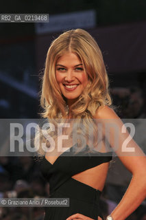 67th Venice International Film Festival - Venice September 10, 2010 - Red Carpet of the film Barneys Version - Actress Rosamund Pike