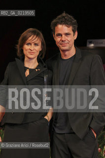 67th Venice International Film Festival - Venice September 10, 2010 - Red Carpet of the film Drei - The director Tom Tykwer, actress Sophie Rois