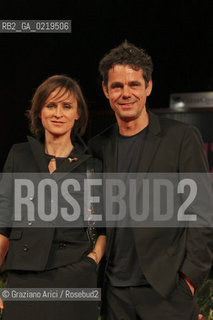 67th Venice International Film Festival - Venice September 10, 2010 - Red Carpet of the film Drei - The director Tom Tykwer, actress Sophie Rois