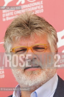67th Venice International Film Festival - Venice September 11, 2010 - Photocall of the film Sei Venezia - The director Carlo Mazzacurati.