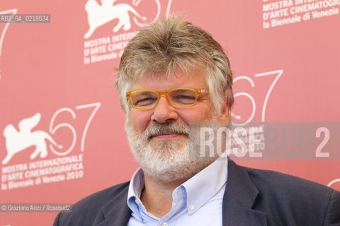 67th Venice International Film Festival - Venice September 11, 2010 - Photocall of the film Sei Venezia - The director Carlo Mazzacurati.