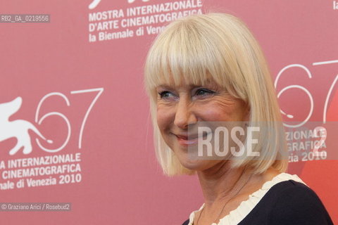 67th Venice International Film Festival - Venice September 11, 2010 - Photocall of the film The Tempest - Actress Helen Mirren.