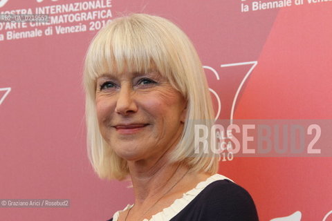 67th Venice International Film Festival - Venice September 11, 2010 - Photocall of the film The Tempest - Actress Helen Mirren.