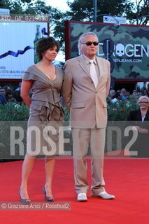 67th Venice International Film Festival - Venice September 11, 2010 - Red Carpet of the Awards at the 67th Venice Film Festival - Special Jury Prize to: Essential Killing by Jerzy Skolimowski (Poland, Norway, Hungary, Ireland). The director with his wife