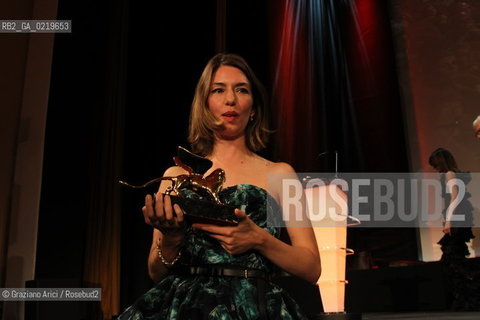 67th Venice International Film Festival - Venice September 11, 2010 - The Awards at the 67th Venice Film Festival - Golden Lion for Best Film: Somewhere by Sofia Coppola (USA)