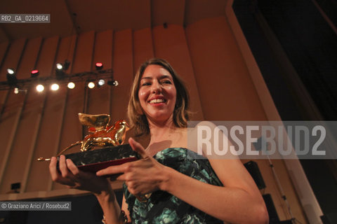 67th Venice International Film Festival - Venice September 11, 2010 - The Awards at the 67th Venice Film Festival - Golden Lion for Best Film: Somewhere by Sofia Coppola (USA)