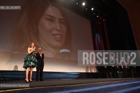 67th Venice International Film Festival - Venice September 11, 2010 - The Awards at the 67th Venice Film Festival - Golden Lion for Best Film: Somewhere by Sofia Coppola (USA)