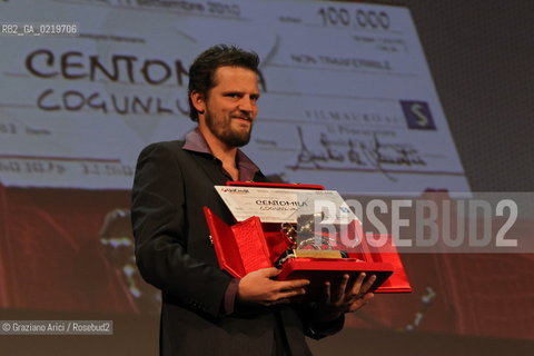 67th Venice International Film Festival - Venice September 11, 2010 - The Awards at the 67th Venice Film Festival - Lion of the Future - Luigi De Laurentis Venice Award for a Debut Film: Cogunluk (Majority) by Seren Yuce