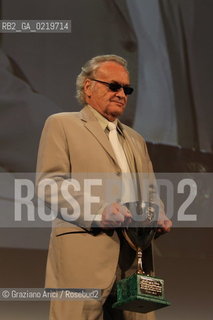67th Venice International Film Festival - Venice September 11, 2010 - The Awards at the 67th Venice Film Festival - Coppa Volpi for Best Actor: Vincent Gallo in the film Essential Killing - Director Jerzy Skolimowski receives the prize.