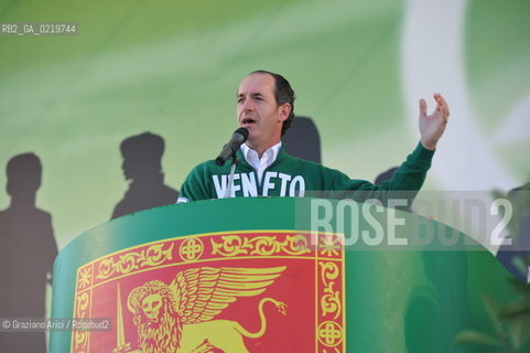 Venice 12/09/10 - Festa dei popoli Padani : The Veneto Region Governor Luca Zaia  Lega Nord @ Graziano Arici