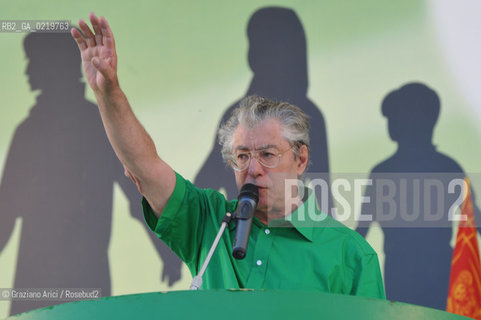 Venice 12/09/10 - Festa dei popoli Padani : The Minister and Lega Nord President Umberto Bossi   @ Graziano Arici