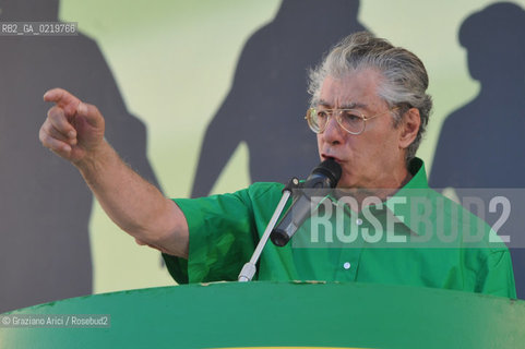 Venice 12/09/10 - Festa dei popoli Padani : The Minister and Lega Nord President Umberto Bossi   @ Graziano Arici