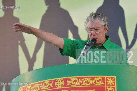 Venice 12/09/10 - Festa dei popoli Padani : The Minister and Lega Nord President Umberto Bossi   @ Graziano Arici