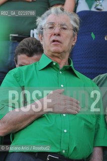 Venice 12/09/10 - Festa dei popoli Padani : The Minister and Lega Nord President Umberto Bossi   @ Graziano Arici