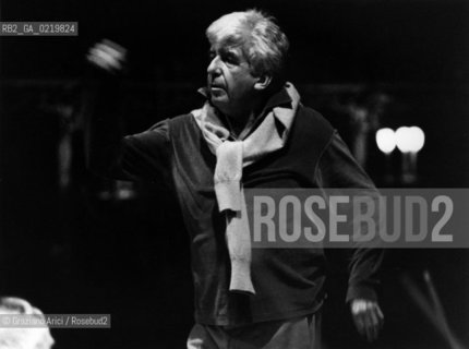-VENICE,1980. RITRATTO DEL DIRETTORE DORCHESTRA PETER MAAG DURANTE UN CONCERTO. MUSICA, ORCHESTRA, DIRETTORE .-VENICE,1980.PORTRAIT OF THE CONDUCTOR PETER MAAG DURING A CONCERT ©Graziano Arici/Rosebud2