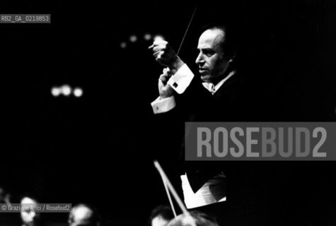 -VENEZIA,1993. RITRATTO DEL DIRETTORE DORCHESTRA ELIHAU INBAL.  MUSICA, DIRETTORE, ORCHESTRA, RITRATTO.-VENICE,1993.PORTRAIT OF THE  CONDUCTOR ELIHAU INBAL ©Graziano Arici/Rosebud2