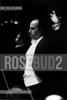 -VENEZIA,1993. RITRATTO DEL DIRETTORE DORCHESTRA ELIHAU INBAL. MUSICA,DIRETTORE,ORCHESTRA, RITRATTO.-VENICE,1993.PORTRAIT OF THE  CONDUCTOR ELIHAU INBAL  ©Graziano Arici/Rosebud2