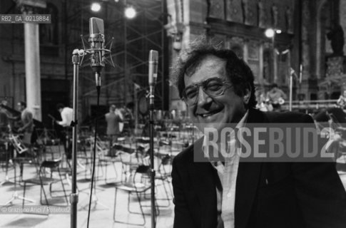 -VENEZIA,1983. RITRATTO DEL COMPOSITORE CONTEMPORANEO LUCIANO BERIO. MUSICA CONTEMPORANEA; ELETTRONICA, COMPOSITORE .-VENICE,1983.PORTRAIT OF THE ITALIAN COMPOSER LUCIANO BERIO ©Graziano Arici/Rosebud2