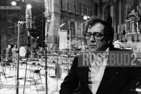 -VENEZIA,1983. RITRATTO DEL COMPOSITORE CONTEMPORANEO LUCIANO BERIO. MUSICA CONTEMPORANEA,ELETTRONICA, COMPOSITORE .-VENICE,1983.PORTRAIT OF THE ITALIAN COMPOSER LUCIANO BERIO ©Graziano Arici/Rosebud2