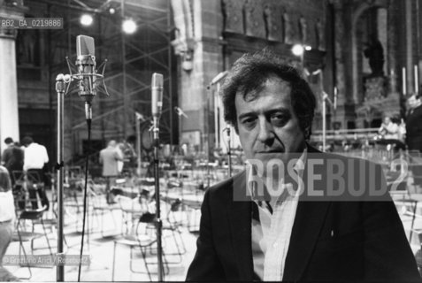 -VENEZIA,1983. RITRATTO DEL COMPOSITORE CONTEMPORANEO LUCIANO BERIO. MUSICA CONTEMPORANEA; ELETTRONICA, COMPOSITORE .-VENICE,1983.PORTRAIT OF THE ITALIAN COMPOSER LUCIANO BERIO   ©Graziano Arici/Rosebud2