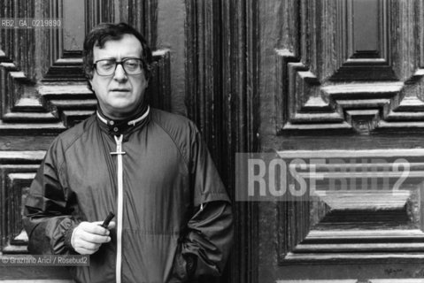-VENEZIA,1983. RITRATTO DEL COMPOSITORE CONTEMPORANEO LUCIANO BERIO. MUSICA CONTEMPORANEA; ELETTRONICA, COMPOSITORE  .-VENICE,1983.PORTRAIT OF THE ITALIAN COMPOSER LUCIANO BERIO ©Graziano Arici/Rosebud2