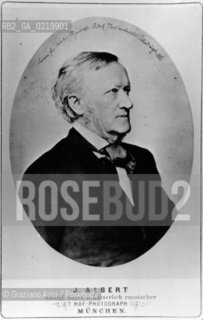 -1882, IL COMPOSITORE RICHARD WAGNER. MUSICA, LIRICA, OPERA, COMPOSITORE, MUSICA CLASSICA..-THE COMPOSER RICHARD WAGNER- 1882 - REPRODUCTED BY Graziano Arici / rosebud2 . IL PAGAMENTO DI DIRITTI  DI QUESTA IMMAGINE E RELATIVO SOLO AL LAVORO DI RIPRODUZIONE E ARCHIVIAZIONE DELLA STESSA. .TUTTI I DIRITTI DI RIPRODUZIONE SPETTANO ALL ARCHIVIO WAGNER DI BAYREUTH AL QUALE LUTILIZZATORE DI QUESTA IMMAGINE DEVE OBBLIGATORIAMENTE RIVOLGERSI PER IL RELATIVO PAGAMENTO DEI DIRITTI. .LA PUBBLICAZIONE DI QUESTA IMMAGINE IMPLICA LEFFETTUAZIONE DI QUESTO OBBLIGO..© ARCHIVIO Graziano Arici/Rosebud2 