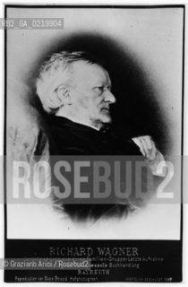 -1881, RITRATTO DEL COMPOSITORE RICHARD WAGNER. MUSICA OPERA COMPOSITORE MUSICA CLASSICA  -1881, PORTRAIT OF THE COMPOSER RICHARD WAGNER - REPRODUCTED BY Graziano Arici / rosebud2 - . IL PAGAMENTO DI DIRITTI  DI QUESTA IMMAGINE E RELATIVO SOLO AL LAVORO DI RIPRODUZIONE E ARCHIVIAZIONE DELLA STESSA. .TUTTI I DIRITTI DI RIPRODUZIONE SPETTANO ALL ARCHIVIO WAGNER DI BAYREUTH AL QUALE LUTILIZZATORE DI QUESTA IMMAGINE DEVE OBBLIGATORIAMENTE RIVOLGERSI PER IL RELATIVO PAGAMENTO DEI DIRITTI. .LA PUBBLICAZIONE DI QUESTA IMMAGINE IMPLICA LEFFETTUAZIONE DI QUESTO OBBLIGO © ARCHIVIO Graziano Arici/Rosebud2 