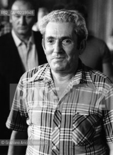 -VENICE,1976. IL POLITICO E SINDACALISTA SPAGNOLO MARCELINO CAMACHO. POLITICA, SINDACATO,SINDACALISTA .-VENICE,1976.PRESIDENT OF THE SPANISH COMMISSIONS WORKERS MARCELINO CAMACHO . XXXVII BIENNALE CONFERENCE FOR THE SPECIAL PROJECT FOR THE SPAIN POLITICS © ARCHIVIO Graziano Arici/Rosebud2 