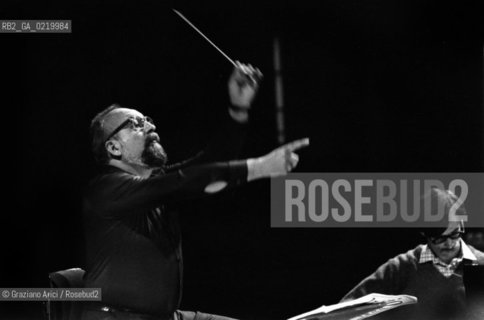 -VENEZIA,1980. RITRATTO DEL COMPOSITORE POLACCO KRZYSZTOF PENDERECKI. MUSICA,COMPOSITORE,CONCERTO,DIRETTORE, RITRATTO  .-VENICE,1980.PORTRAIT OF COMPOSER KRZYSZTOF PENDERECKI  ©Graziano Arici/Rosebud2