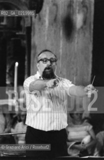 -VENEZIA,1980. RITRATTO DEL COMPOSITORE POLACCO KRZYSZTOF PENDERECKI. MUSICA,COMPOSITORE,CONCERTO,DIRETTORE, RITRATTO  .-VENICE,1980.PORTRAIT OF COMPOSER KRZYSZTOF PENDERECKI  ©Graziano Arici/Rosebud2