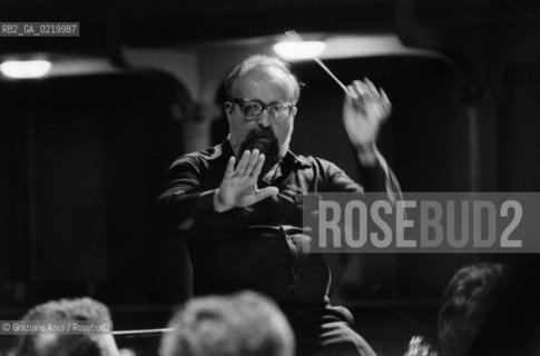 -VENEZIA,1980. RITRATTO DEL COMPOSITORE POLACCO KRZYSZTOF PENDERECKI. MUSICA,COMPOSITORE,CONCERTO,DIRETTORE, RITRATTO  .-VENICE,1980.PORTRAIT OF COMPOSER KRZYSZTOF PENDERECKI  ©Graziano Arici/Rosebud2